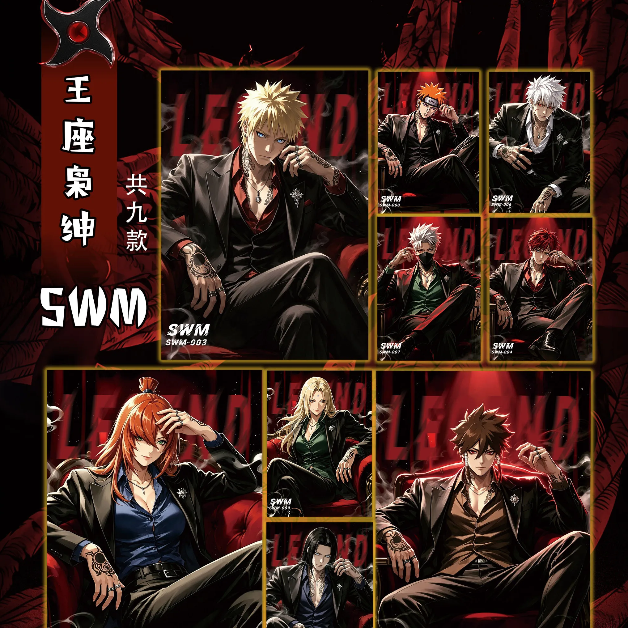 cartes-commemoratives-naruto-black-shadow-battle-painting-st-cartes-de-collection-d'anime-exquises-cartes-souvenir-de-la-serie-naruto