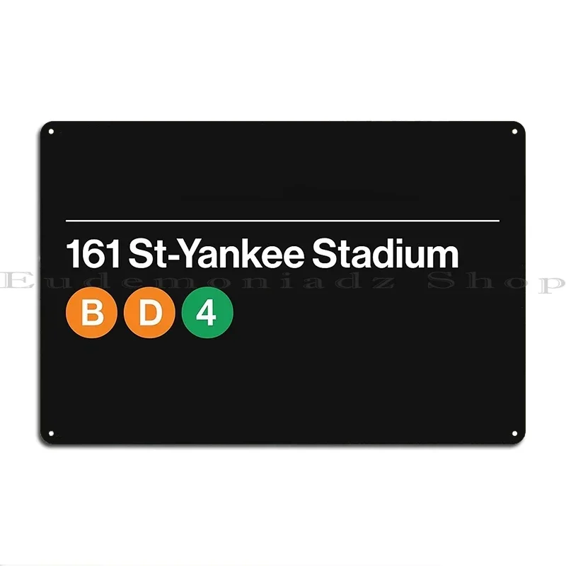 161 St Yankee Stadium Station Metal Sign Printing Garage Decoration Club Bar Bar Retro Tin Sign Poster