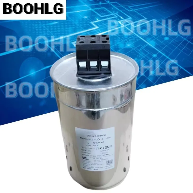 1PCS E62.R16-333L30 760VAC 3X33.4UF E62.S23-563M30 850VAC 3X55.7UF E62.R23-56204M30 640VAC 3X200UF ELECTRONICON capacitor