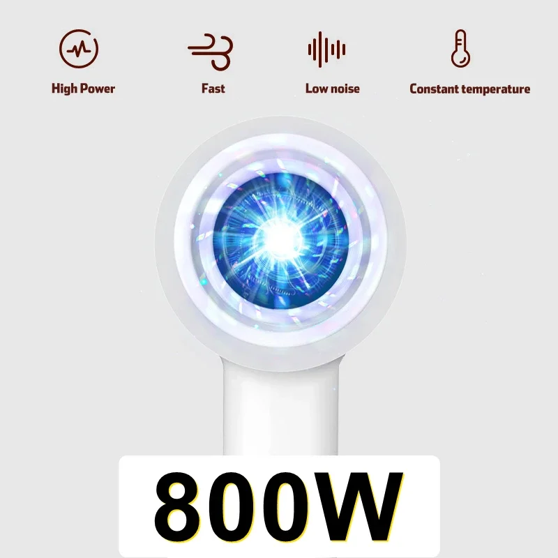 800W Electric Anion Hair Dryer Hot Cold Air Wind Negative Ion Care Professinal Quick Dry Salon Home Portable Hairdryer Diffuser
