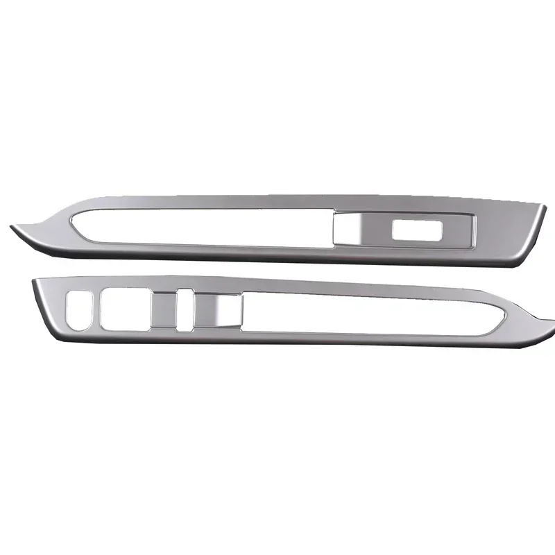 For Daihatsu ATRAI HIJET CARGO 2022 ABS Silver Front Door Glass Lifting Button Frame Decorative Sticker Car Accessories