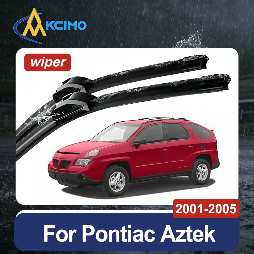 Par completo de limpiaparabrisas de goma para todas las estaciones, para Pontiac Aztek 2001-2005, juego de escobillas limpiaparabrisas para coche, fácil instalación