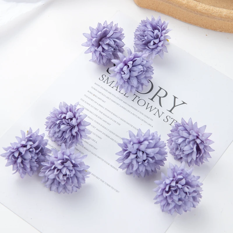 50PC Künstliche Blumen Sammelalbum Diy Geschenk Pralinenschachtel Hochzeit Garten Rosenbogen Weihnachtsdekorationen für Zuhause Gefälschte Seide Nelke – Detail 18