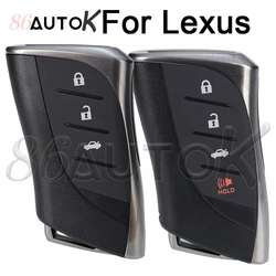 Car Shell Housing Auto Smart Key Case for Lexus 2018-2020 ES350 LC500 LC500h LS500 LS500h GX460 LS500 UX250h 3/4 Buttons