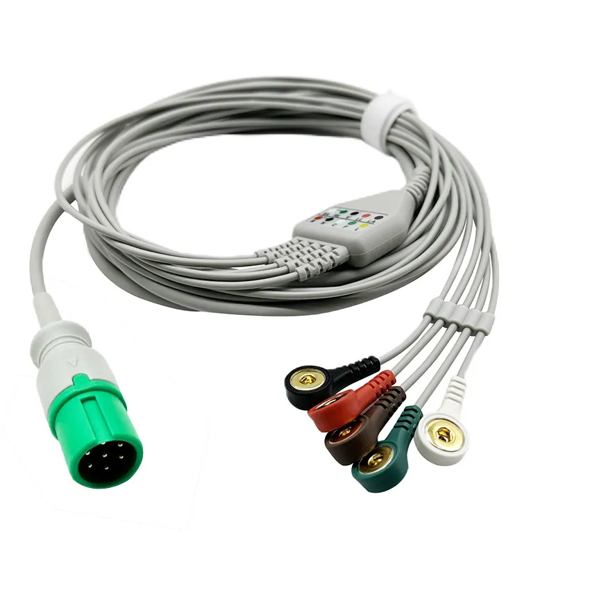 Compatible with CONTECs ECG Lead Wire 7-pin Five-lead ECG Lead Wire CMS7000/8000