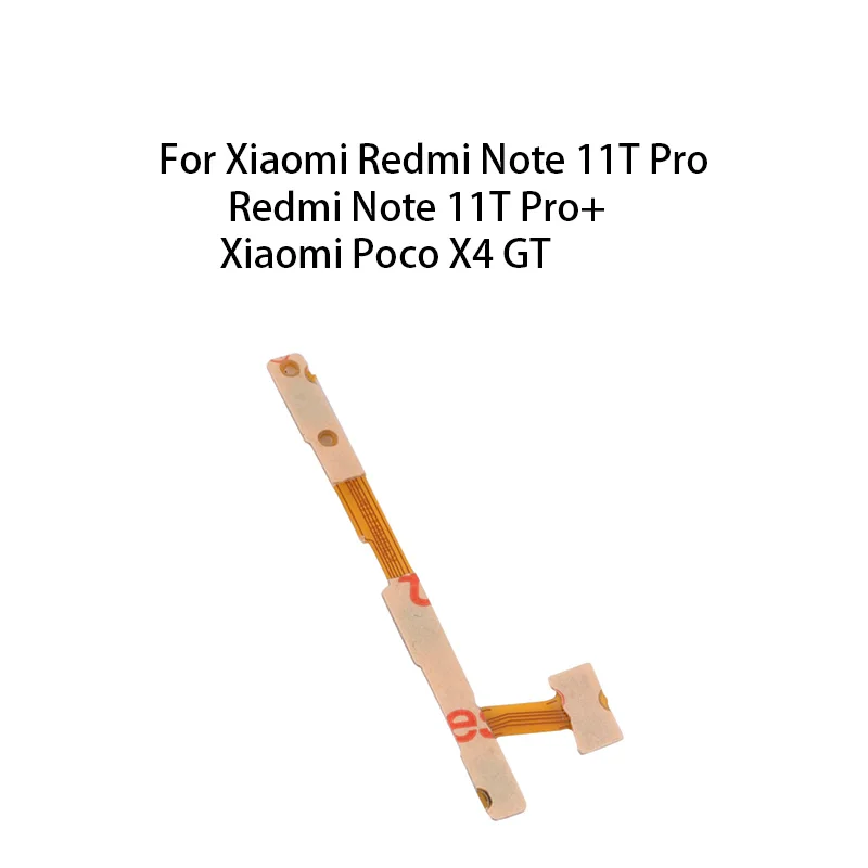 Power ON OFF Mute Switch Control Key Volume Button Flex Cable For Xiaomi Redmi Note 11T Pro / Redmi Note 11T Pro+ / Poco X4 GT