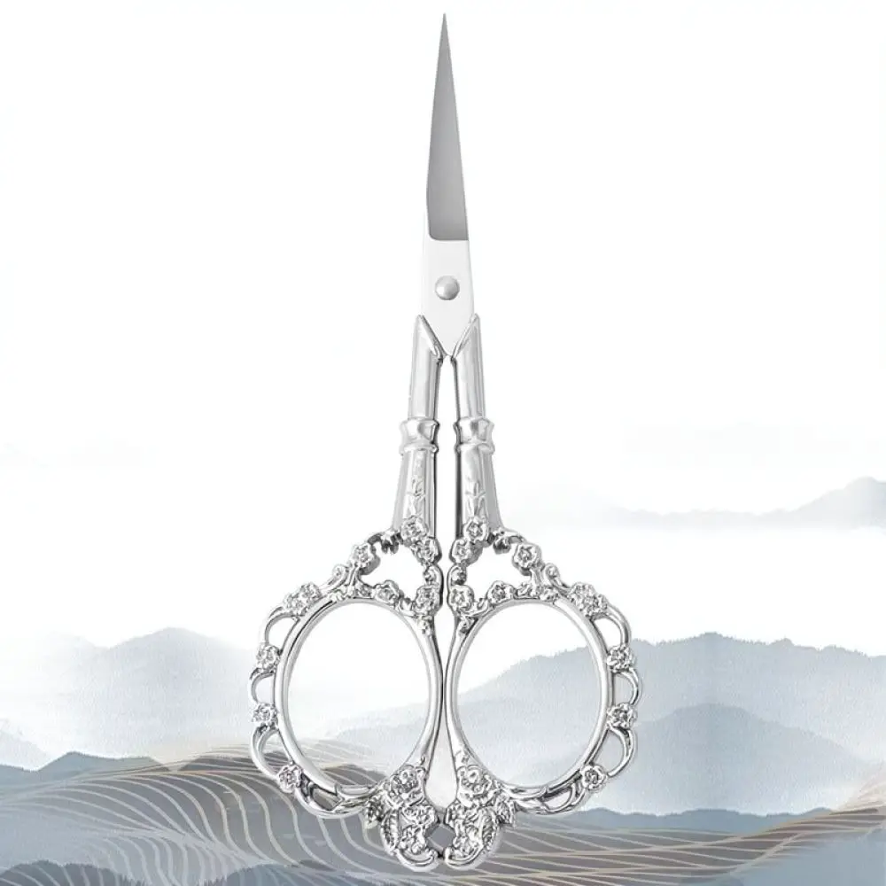 Vintage Style Bronze Star Embroidery Scissors Sharp Stainless Steel Craft Snips Elegant Tassel Decoration For Sewing Art Craft