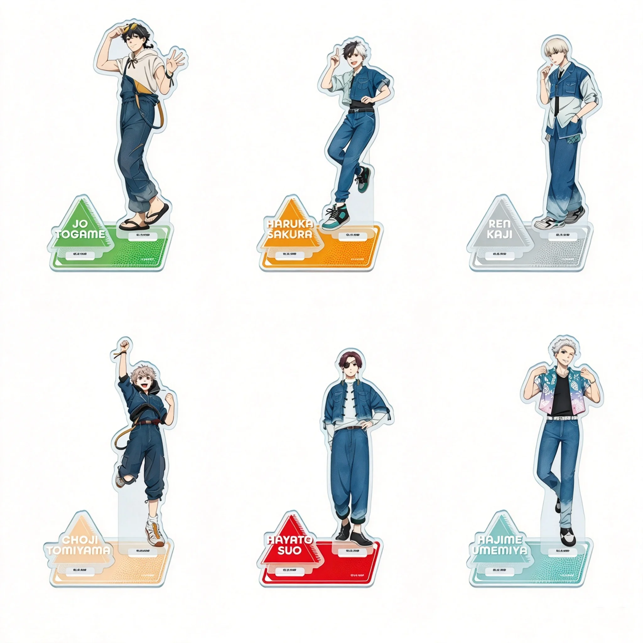 Anime WIND BREAKER Jo Togame Human-shaped Acrylic Stand Model Plate Keychains Desktop Ornament 15CM
