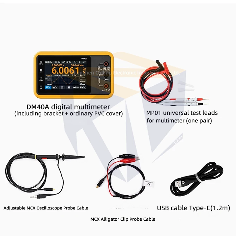 1set DM40 Digital Multimeter 4-Digit Semi-Oscilloscope Signal Generator Three-In-One Handheld Portable DM40B DM40C image 3