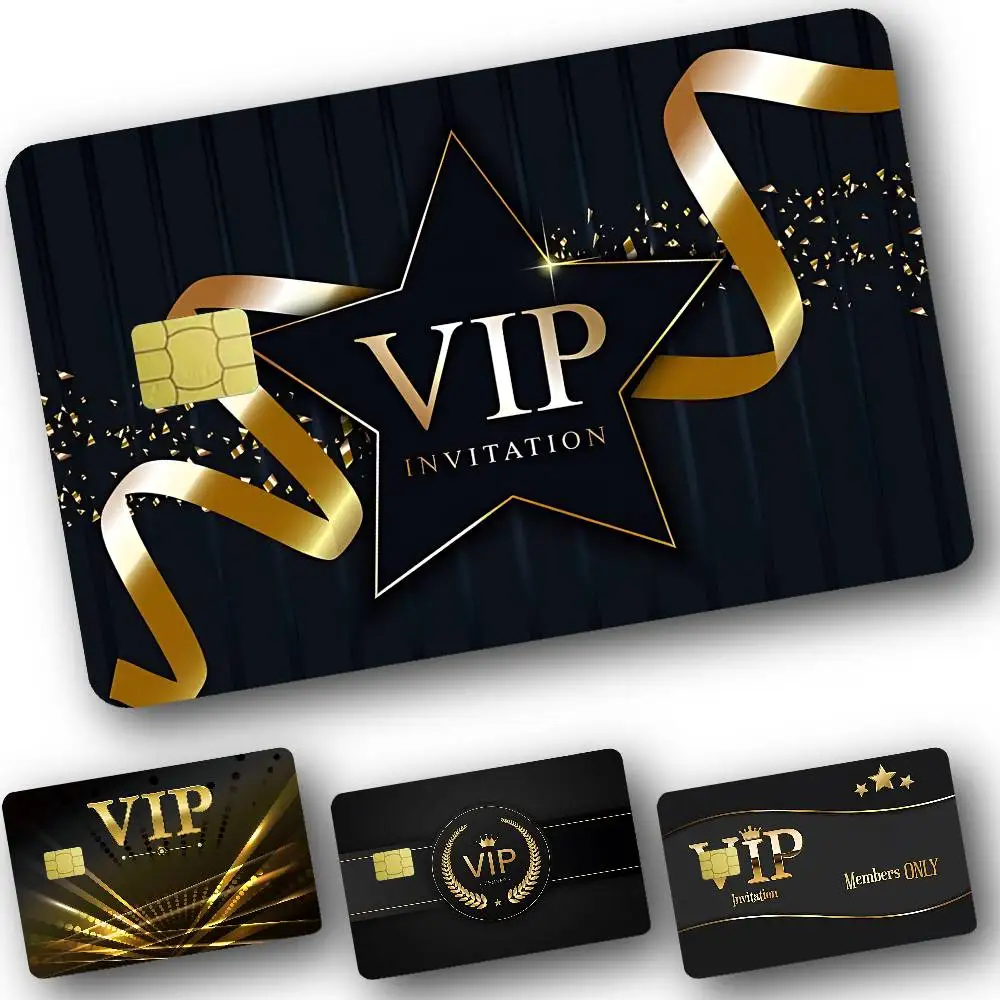 Super Vip Logo Credit Card Skin Stickers Suitable For VISA Card Bus And Subway Contactless IC Cards