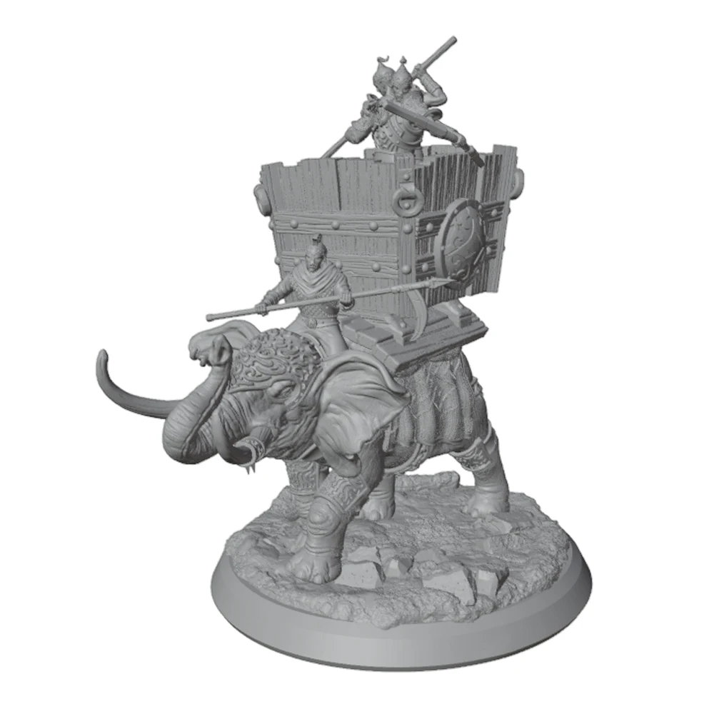 3 Soldados que cubren elefantes, tropas de elefantes de la guerra, accesorios de la escena de la batalla, accesorios del juego de estrategia Trpg, perfecto para coleccionistas y entusiastas, juego de mesa y juegos de rol