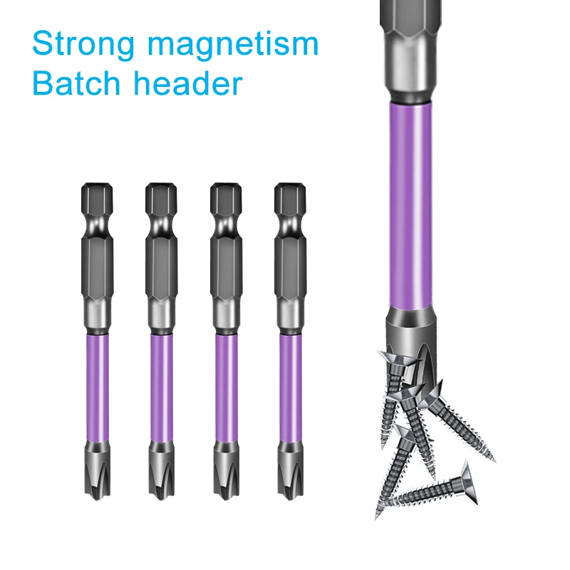 10pc Electrician Specific Hexagonal Handle Anti Slip Screwdriver 65-110mm Cross Shaped Magnetic Coil Disassembly Tool Set