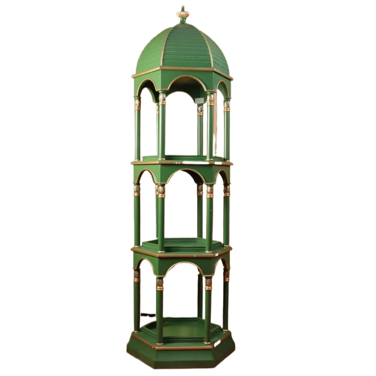 

Bird cage stand retro solid wood display stand Boya brand creative living room decorative