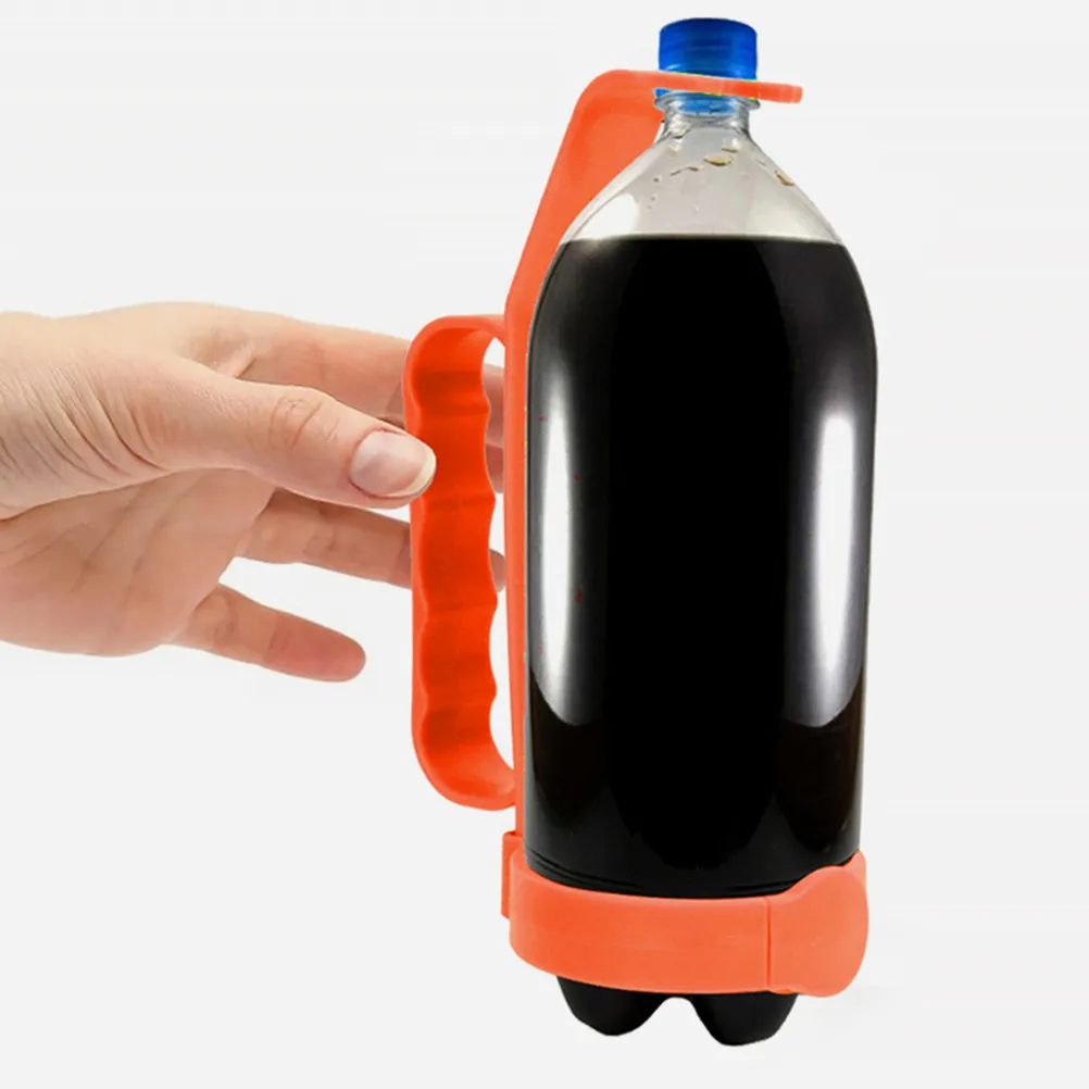 

2Pcs Grab Handle Plastic Beverage Carrier Sturdy Lightweight Drink Bottle Holder for Picnic Camping Soda Pouring Handle