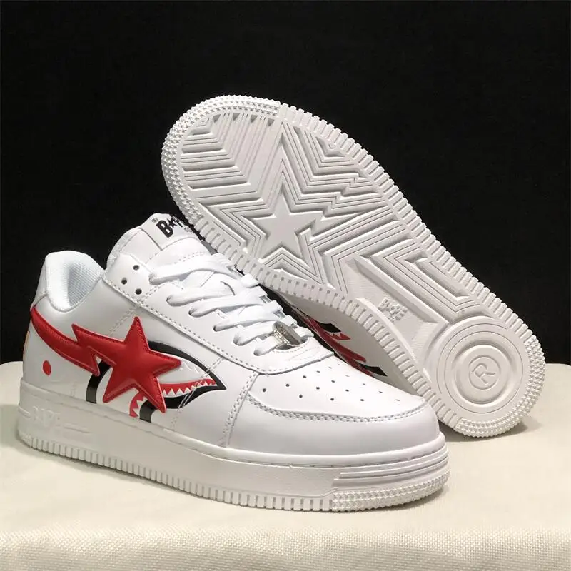 Zapatillas Deportivas Unisex A BATHING APE Shark Vibe Bapesta para Hombre y Mujer, para Skateboarding, Caminar y Actividades al Aire Libre
