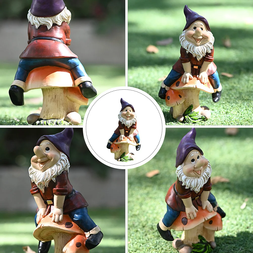 

1Pcs Resin Dwarf Garden Ornament Decorative Miniature for Lawn Yard Home Desktop Courtyard Outdoor Landscape Decor