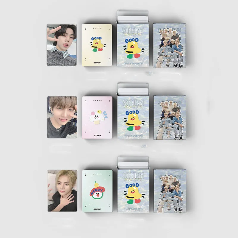 50pcs/set 8TURN Album LOMO Card Jung Haemin ALEX JI MYUNGHO LEE SEUNGON CHO YOONSUNG Girl Collection Postcard Photo Card