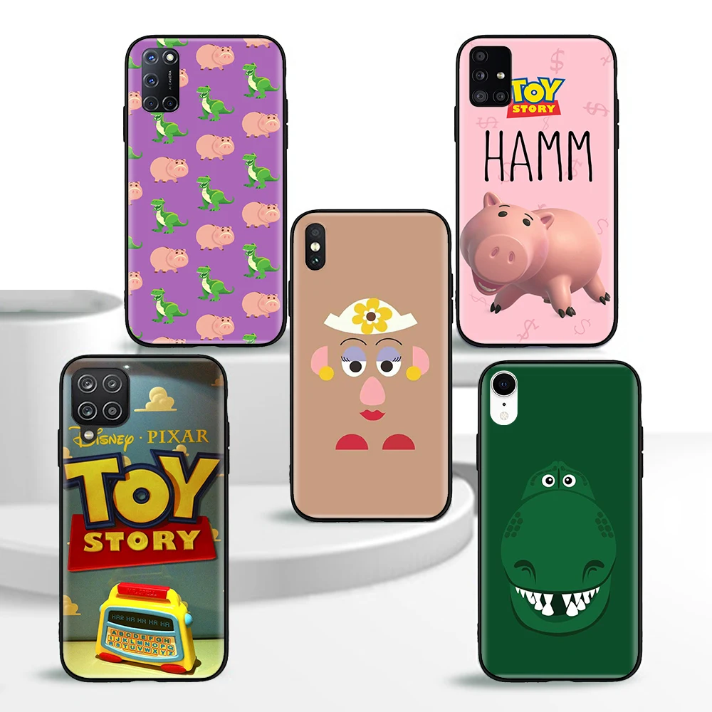 G-59 Toy Story Black Soft Silicone Case for Realme 3 3i 5 5i 6 6i 7 7i 8 8i Pro 5G