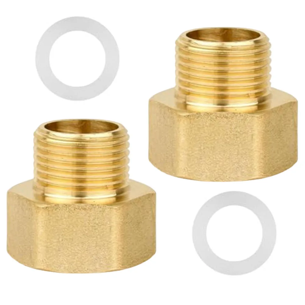 Leak Minimizing Brass Reducing Bushing 1/2 F x 3/8 M For BSP Thread with Dual Sealing Design for Industrial Use