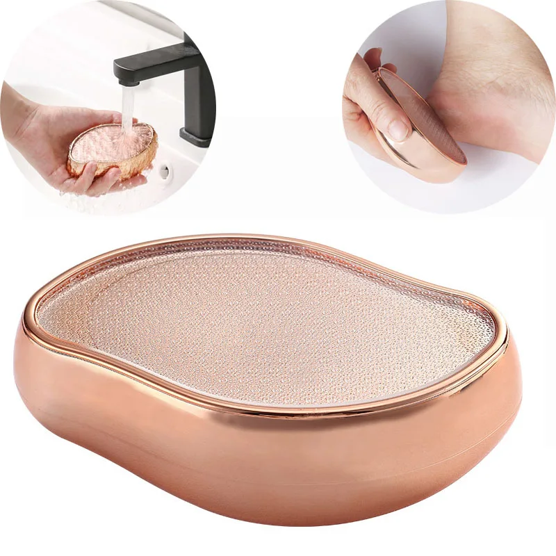 1PC Exfoliate Foot Hard Dead Skin Pedicure Remover Scrubber Peeling Artifact Peeling Nano Glass Foot Plate File Pedicure Tools