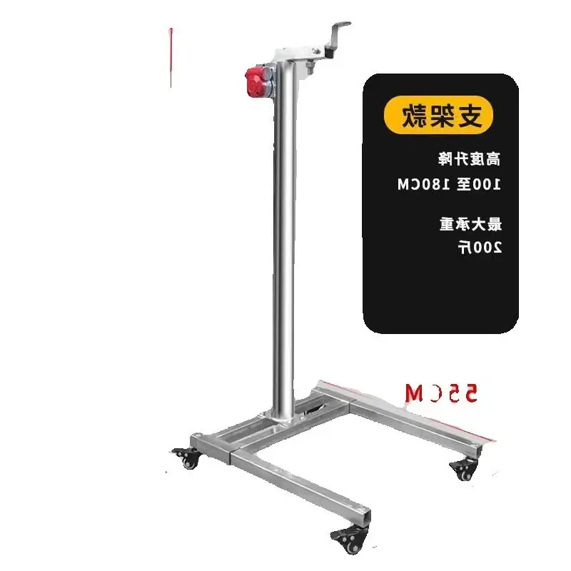 Adjustable lifting suspension bracket for displaying solid dolls with neck connections