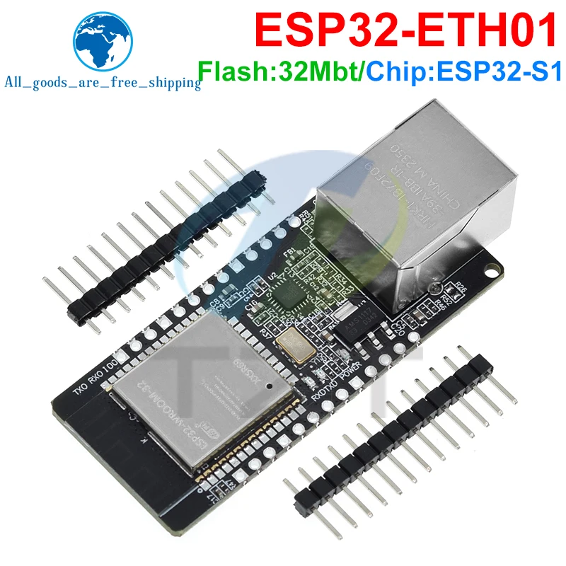 Imagem -04 - Placa de Módulo sem Fio com Porta Serial Embutida Rede Ethernet Compatível com Bluetooth Wi-fi Combo Gateway Mcu Esp32 Wt32-eth01