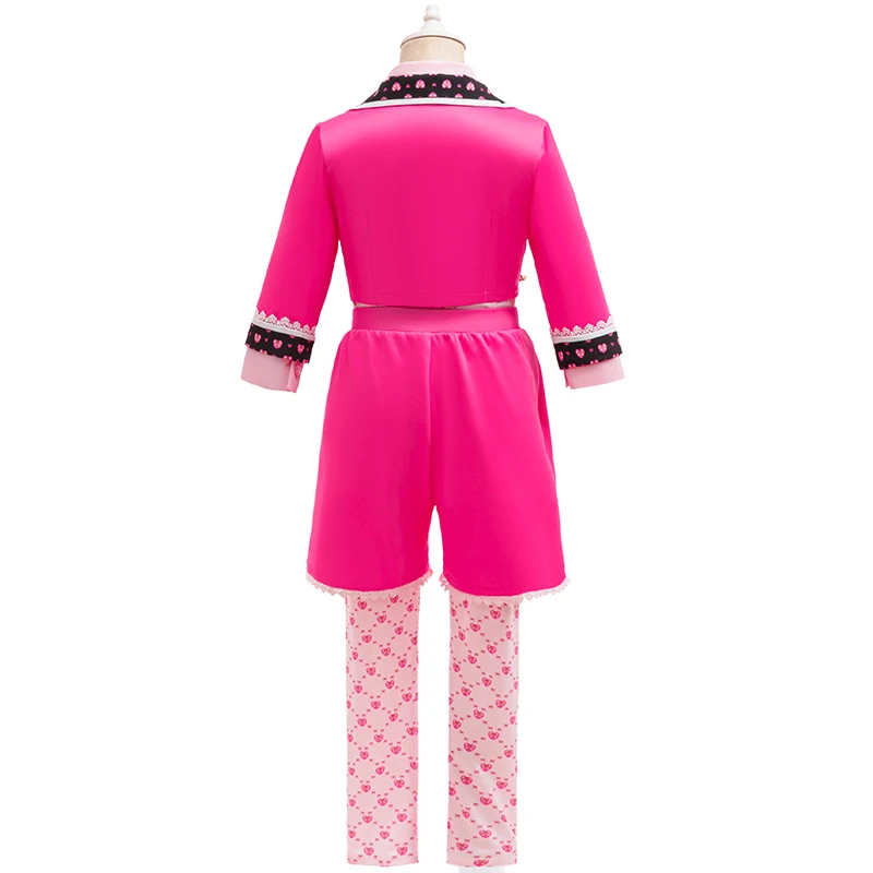 Kids Princess Pink Costume For Girls Jacket Shirt Shorts Pants Children Carnival Halloween Clothes Birthday Party Fancy Dress Up