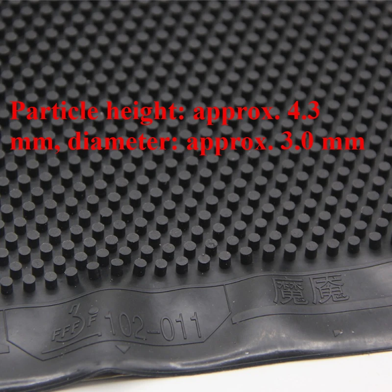 تنس الطاولة المطاط OX نقاط طويلة بينغ بونغ جزيئات كبيرة جدًا طويلة المطاط البوليمر علاج مقاومة للقوس والصفر الاحتكاك #3