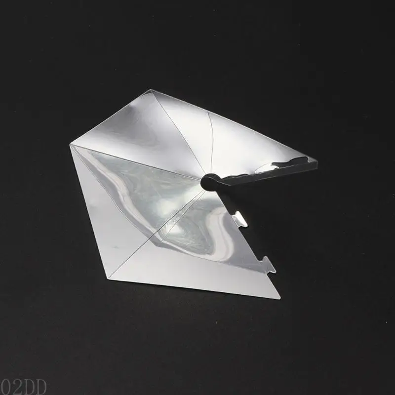 02dd 3d Hologramm Pyramid Display Projektor Universal für Mobile 360 ​​-Grad -Display Videoständer mit Stoff