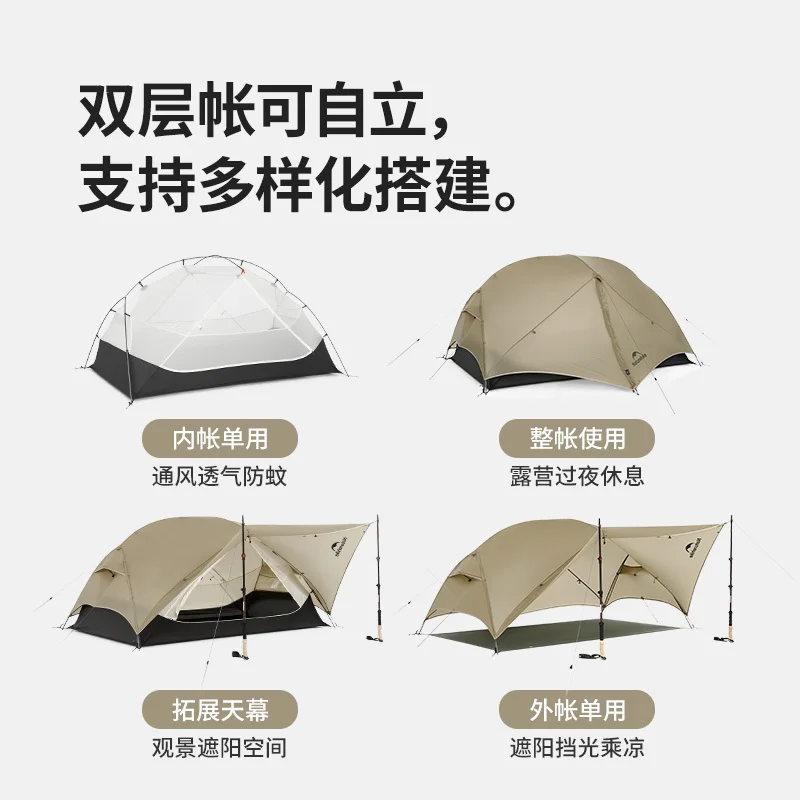 Naturehike Mongar UL-Zelt fr 12 Personen, ultraleichtes 15D-Nylon,  regenfest, doppellagig, fr Camping, Outdoor, Wandern, Rucksackreisen,  Radfahren - AliExpress 18