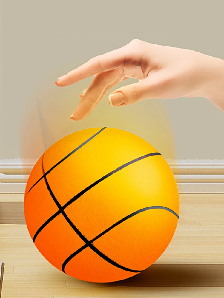 18/21/24CM enfants rebondissant muet basket-Ball compressible muet rebondissant basket-Ball intérieur silencieux balle mousse basket-Ball rebond
