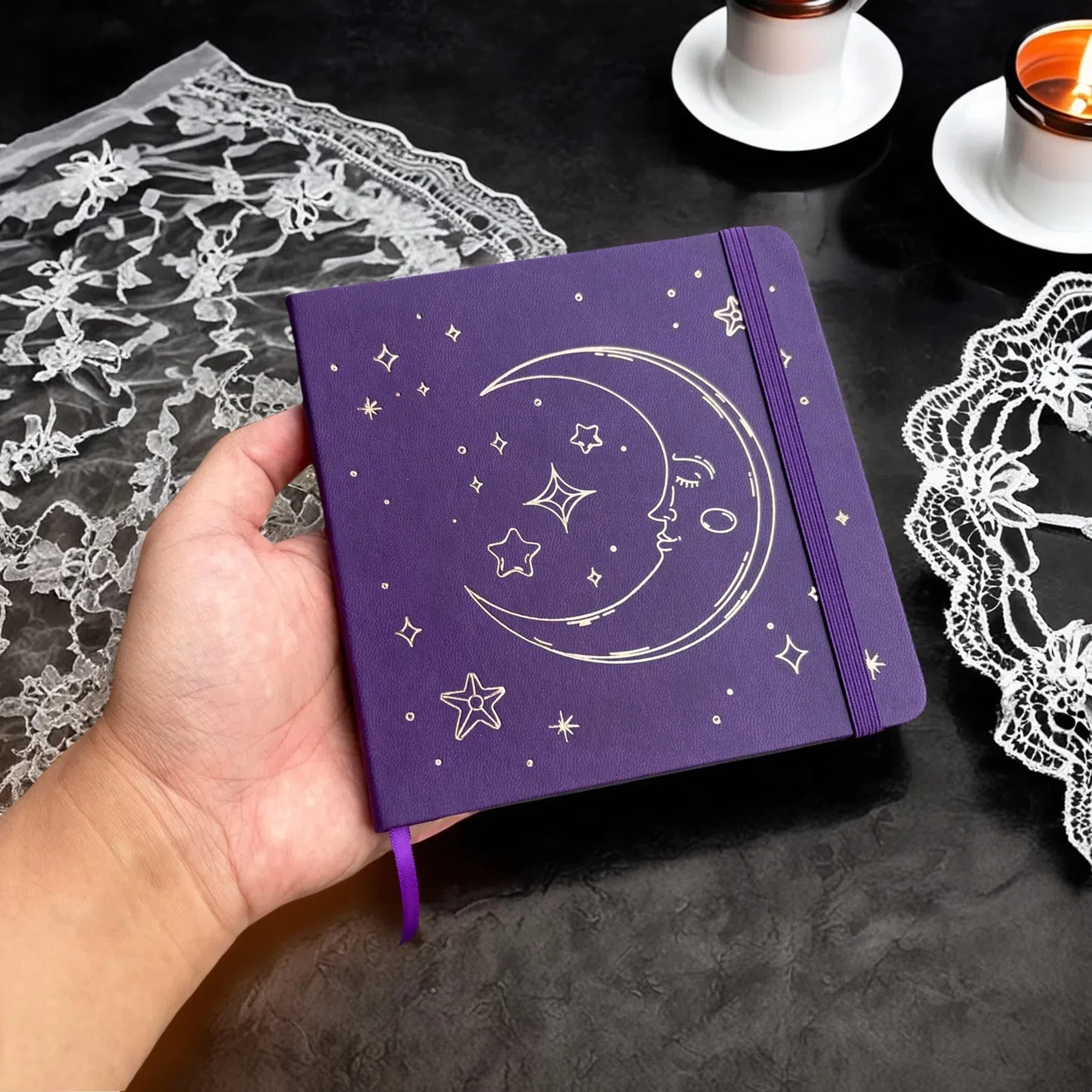 BUJO Dotted Journal – 5,5"x5,5" Quadrat | 180 g/m2 Bambuspapier | Für Bujo, Skizze und kreatives Journaling – Detail 13