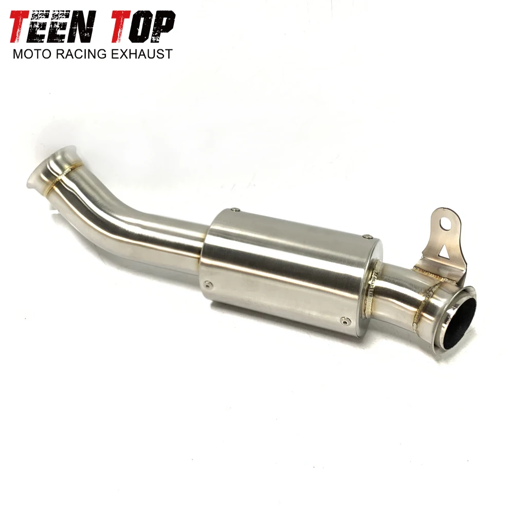 For KTM DUKE 690 Decat Pipe Stainless Steel Motor Bike Exhaust Escape Duke690 2012-2017 Connection Catalyst Pipe High Quality