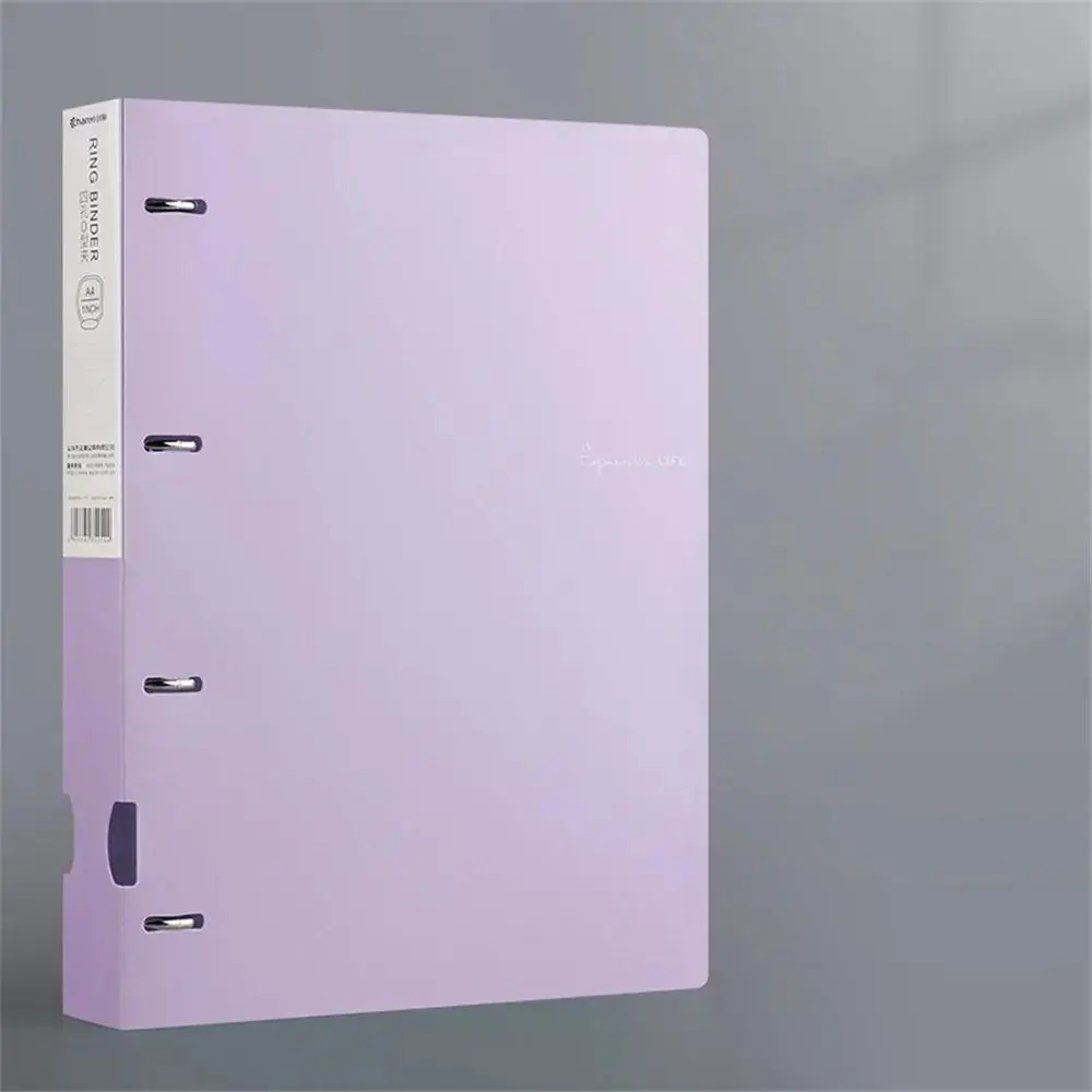 Carpetas de carpetas de Color Morandi, almacenamiento de documentos, pantalla de archivos A4 de gran capacidad, carpeta de hojas sueltas impermeable gruesa