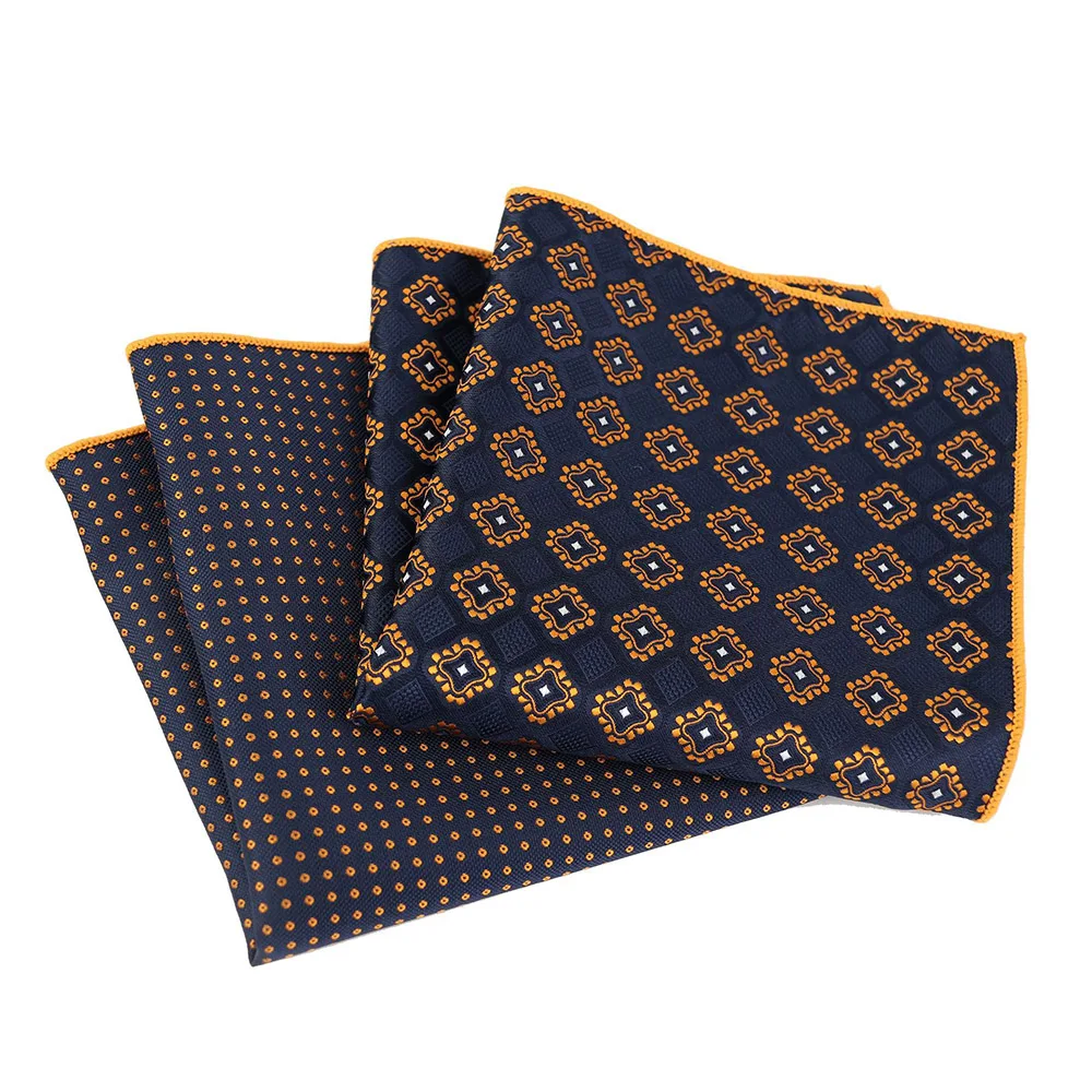 Microfiber Pocket Plein Mens Herchief Geel Bruin Dot Fit Formele Party Zakdoek Vintage Check Pocket Vierkante Mannen Pak Hanky