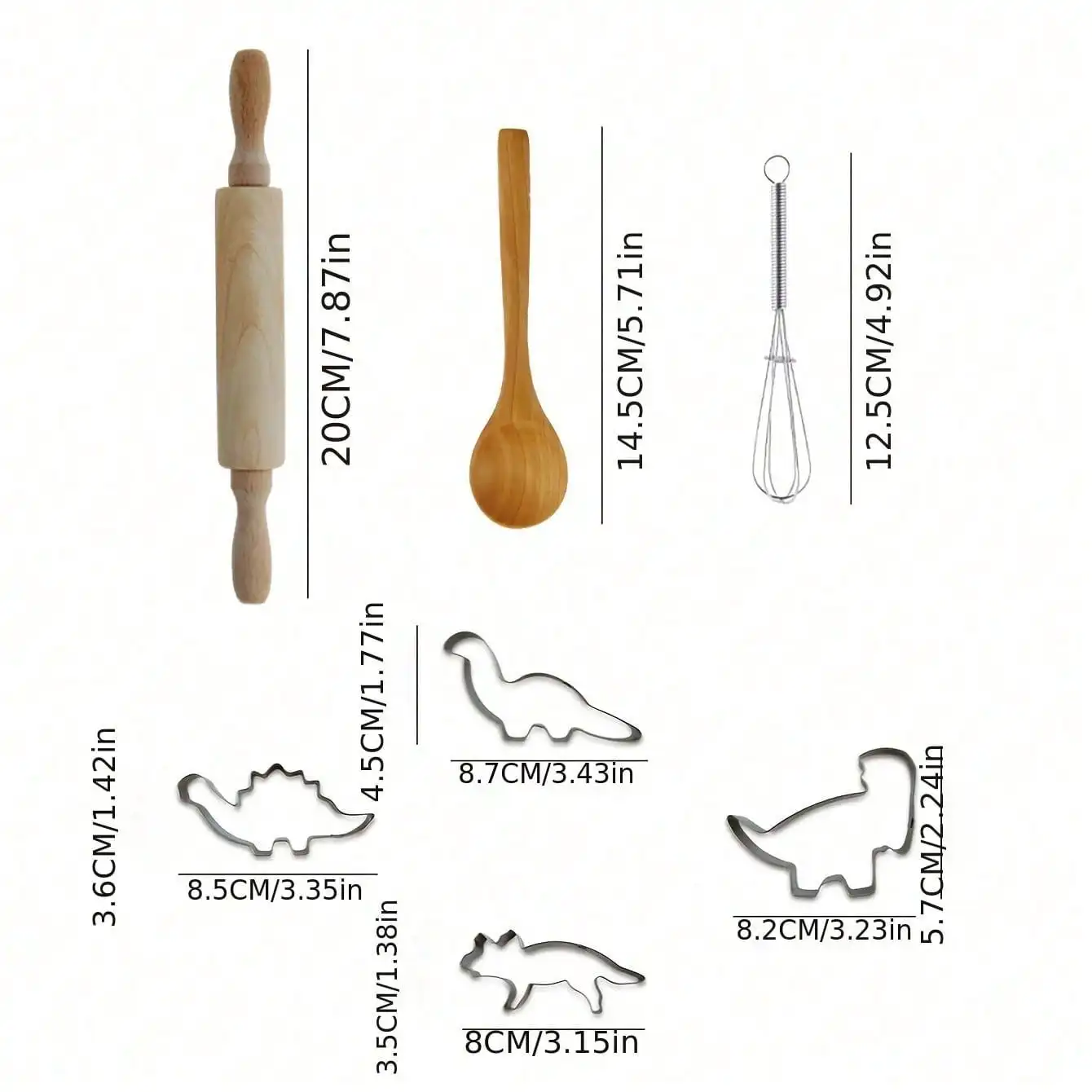 Kinderspeelkeuken speelgoedschort bakgereedschapset dinosaurusschort, Kerstmis, Thanksgiving Nieuwjaarscadeau