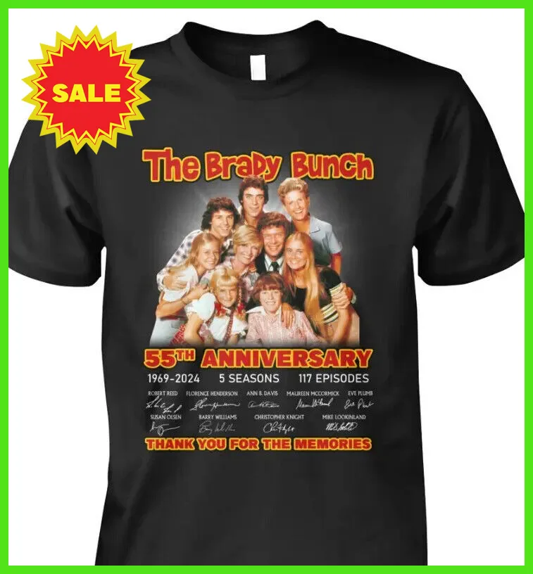 THE BRADY BUNCH 55TH ANNIVERSARY T-SHIRT 1969 2024 THANK YOU FOR THE MEMORIES