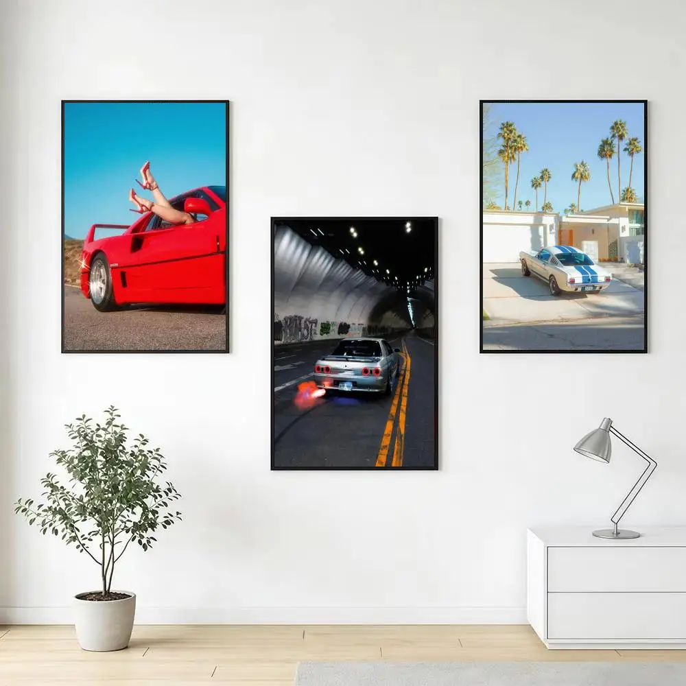 Japandi style Deston Isas Sports Car Poster Aesthetic Wall Art Canvas Poster Room Decoration Items Bedroom Decor