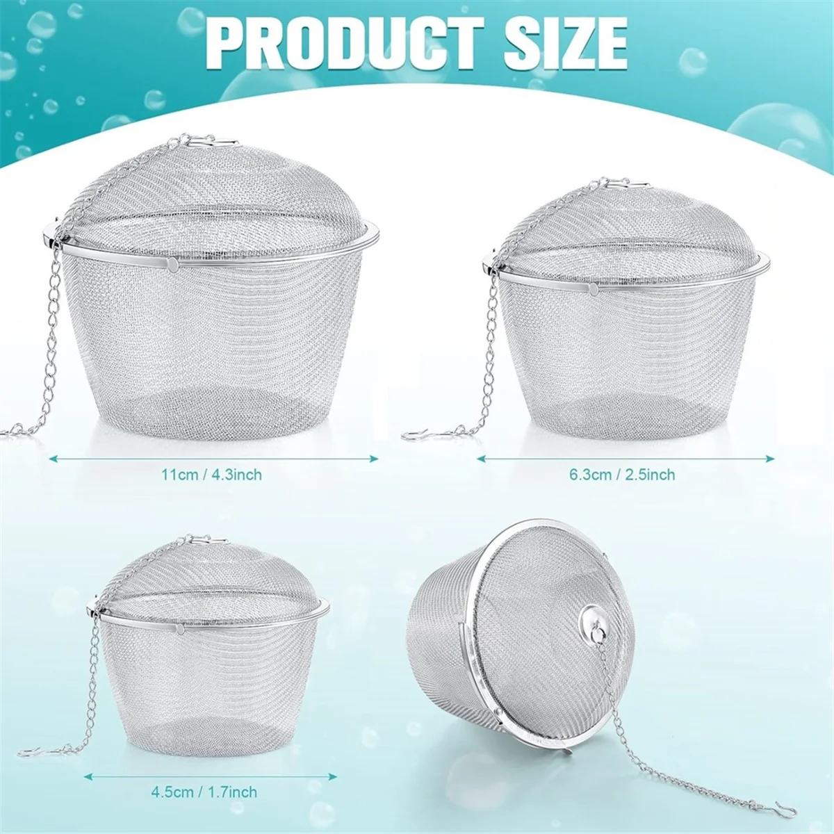 AAAF3 Pieces Ultrasonic Cleaner Baskets Ultrasonic Cleaning Solution Ultrasonic Parts Cleaner Jewelry Steam Cleaner Basket