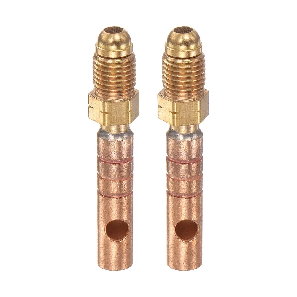 TIG Copper Soldagem Tocha, Adaptador de cabeça, Conector para tochas de soldagem TIG, 3/8-24UNF