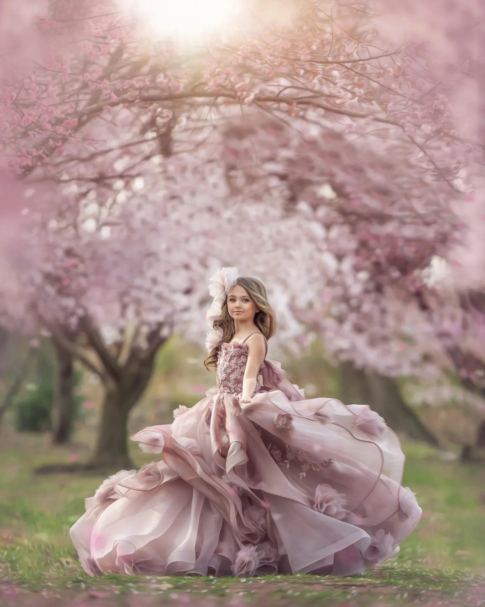 Vestido de menina de flor para casamento tule inchado apliques em camadas sem mangas renda elegante criança primeiro vestido de festa de aniversário eucarístico