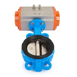 Pneumatic Butterfly Valve D671X-10/16 Wafer Type Spherical Lnk 304 Stainless Steel Quick Shut-Off Valve DN40/50/65/80/100-300