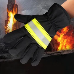 Guantes de protección para bombero, resistentes al calor, antideslizantes, resistentes al desgaste, impermeables, novedad