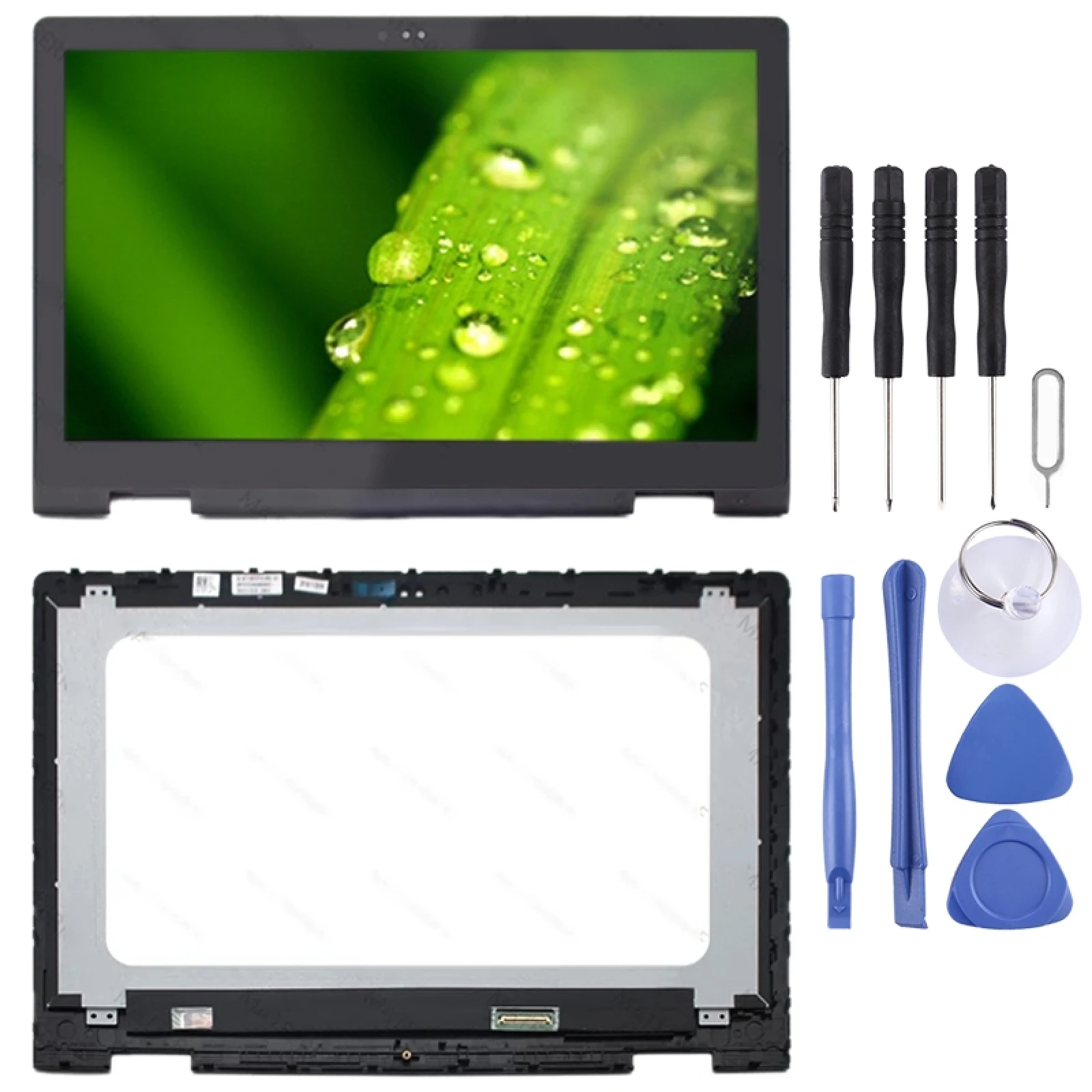 FHD 1920 x 1080 40 Pin P58F001 OEM LCD Screen for Dell Inspiron 15 5568 5578 Digitizer Full Assembly with Frame