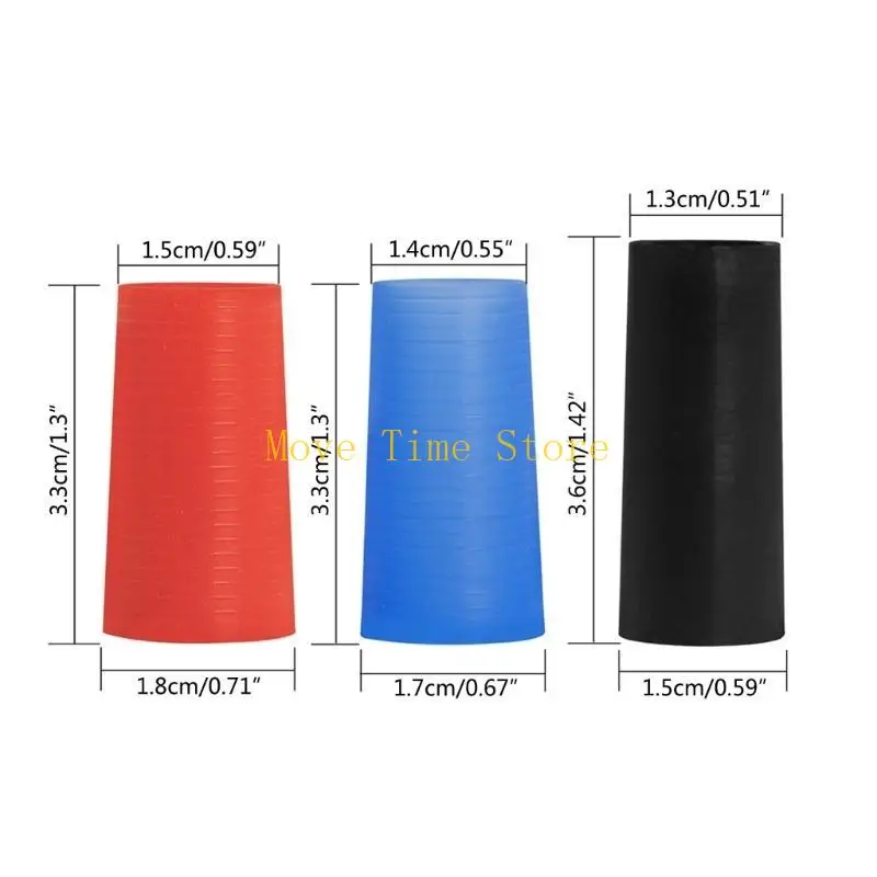 92me 3pieces/set Alto Saxophone Bend Neck Rubber Sleeve Silicone Rings بدلاً من إكسسوارات Cork Assect #6