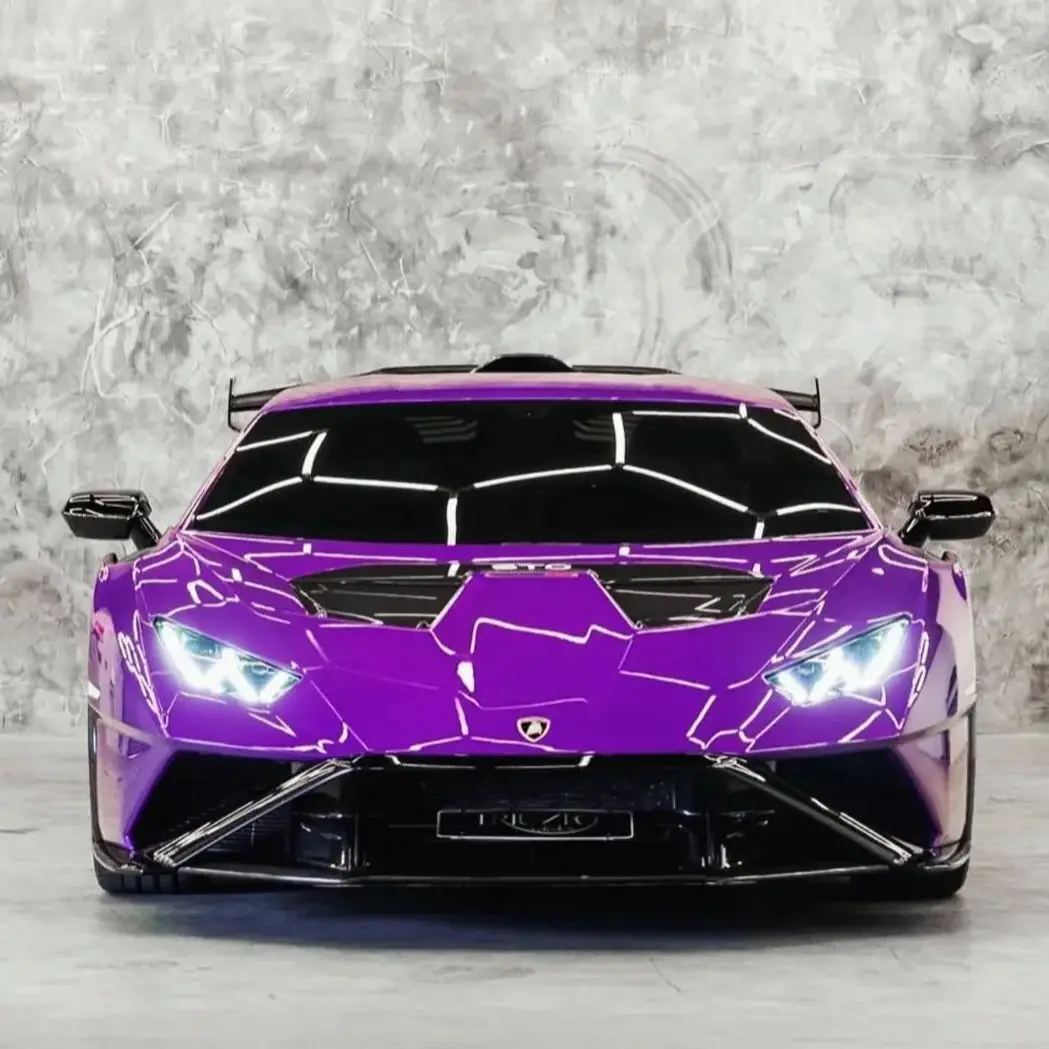 

Super Glossy Candy Purple Film Greape Car Wrap Vinyl Film Foil Stickers Custom Automotive Cover Decal with Air Bubble Free