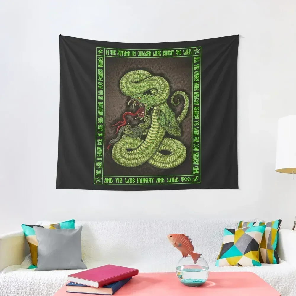 

Yig Icon - Azhmodai 2018 Tapestry Outdoor Decoration Kawaii Room Decor Tapestry