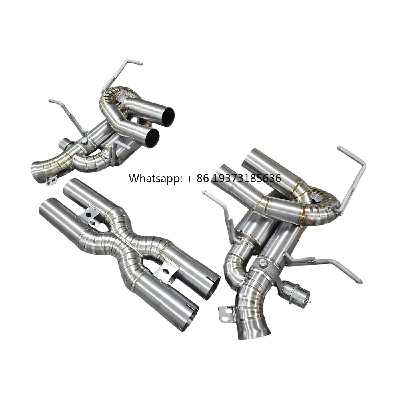 نظام عادم التيتانيوم AKS لعادم فيراري F12 6.3L V12 بدون قيمة #3