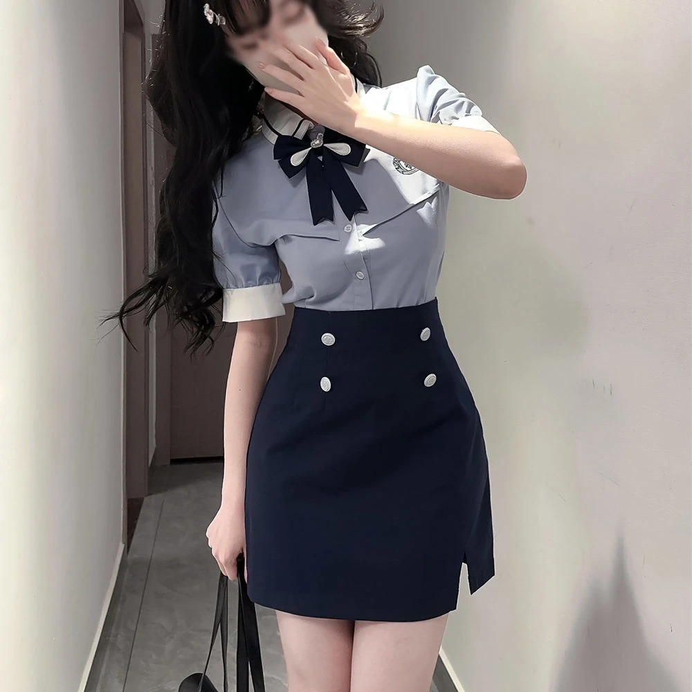 Traje escolar de estilo universitario japonés y coreano, uniforme escolar JK para estudiantes coreanos, conjunto de uniforme Jk de moda diaria mejorada