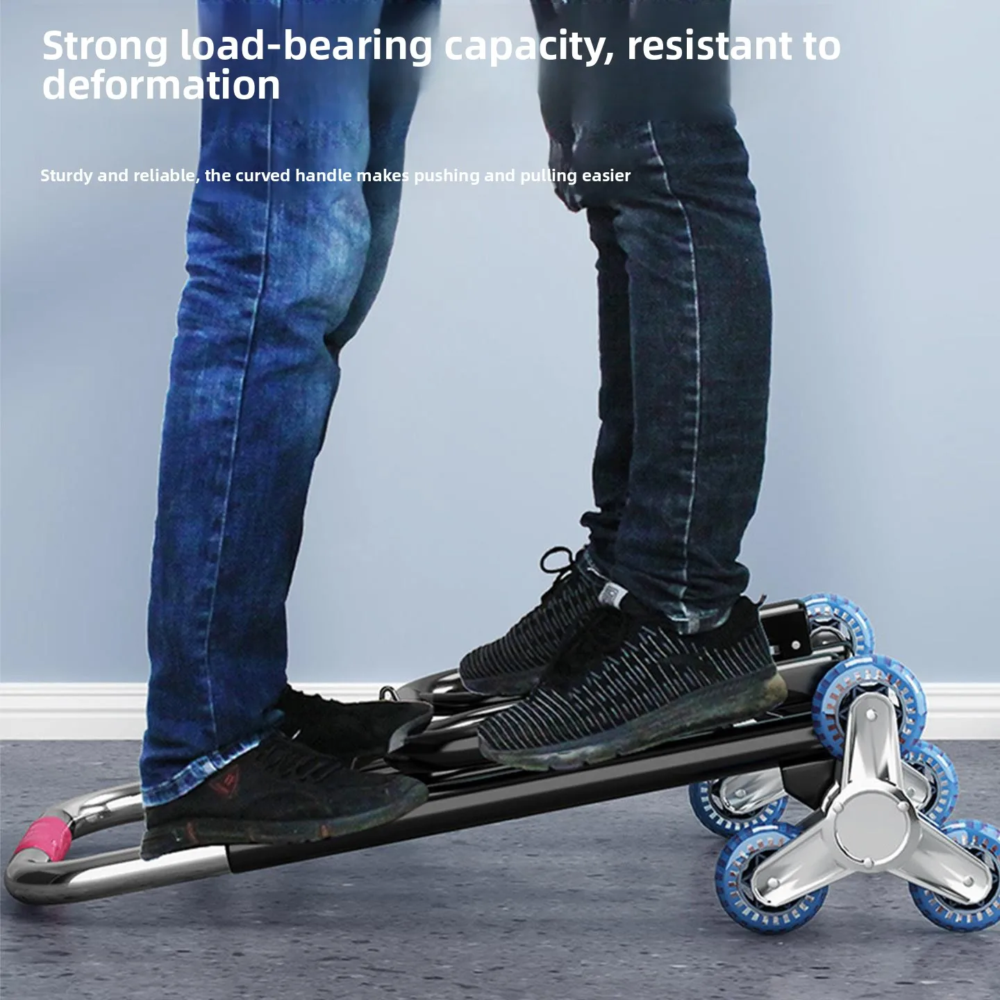 Student Luggage Cart Portable Hand Pulling Climbing Stairs Suitcase Special for Back-To-School Carrying Storage Organization